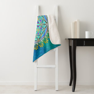 Blume des Lebens - Vintage Blossom - Ornamente 1 Sherpadecke
