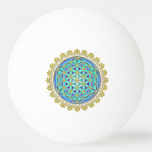 Blume des Lebens - Vintage Blossom - Ornamente 1 Tischtennisball