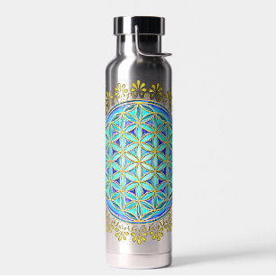 Blume des Lebens - Vintage Blossom - Ornamente 1 Trinkflasche