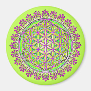 Blume des Lebens - Vintage Blossom - Ornamente 2 Magnet