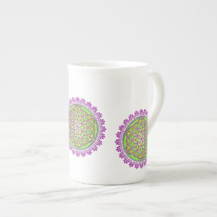Blume des Lebens - Vintage Blossom - Ornamente 2 Porzellantasse