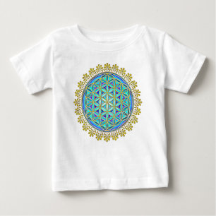 Blume des Lebens - Vintage-Blüten-Ornamente 1 Baby T-shirt