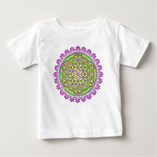 Blume des Lebens - Vintage-Blüten-Ornamente 2 Baby T-shirt