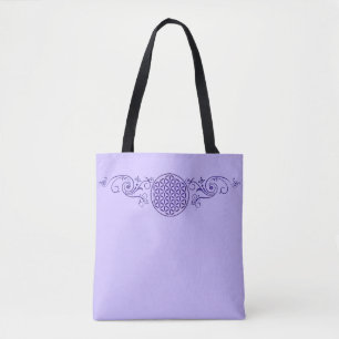Blume des Lebens - Vintage Grenze V Tasche