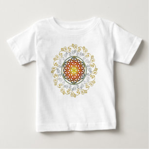Blume des Lebens - Vintage Ornamente Mandala 1 Baby T-shirt