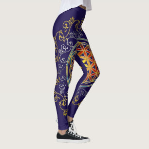 Blume des Lebens - Vintage Ornamente Mandala 1 Leggings