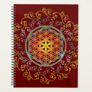 Blume des Lebens - Vintage Ornamente Mandala 1 Planer