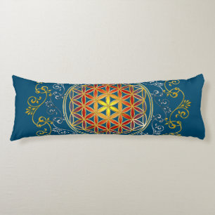 Blume des Lebens - Vintage Ornamente Mandala 1 Seitenschläferkissen