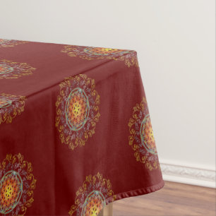 Blume des Lebens - Vintage Ornamente Mandala 1 Tischdecke