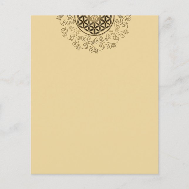 Blume des Lebens - Vintage Ornamente Mandala 2 (Vorderseite)