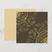 Blume des Lebens - Vintage Ornamente Mandala 2 (Vorne/Hinten)