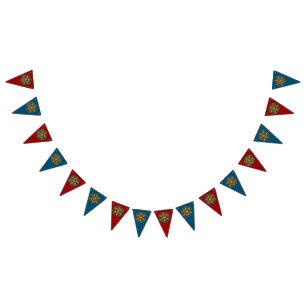 Blume des Lebens - Vintage Ornamente Mandala 2 Bun Wimpelkette