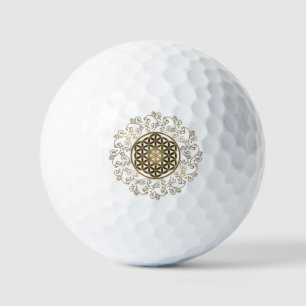 Blume des Lebens - Vintage Ornamente Mandala 2 Golfball