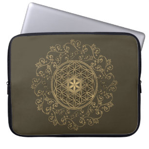 Blume des Lebens - Vintage Ornamente Mandala 2 Laptopschutzhülle