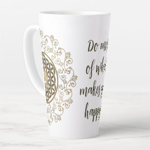 Blume des Lebens - Vintage Ornamente Mandala 2 Milchtasse