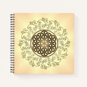 Blume des Lebens - Vintage Ornamente Mandala 2 Notizblock