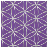 Blume des Lebens - Vintages XI- und Silbermuster Stoff (Muster)