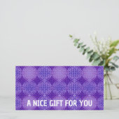 BLUME DES LEBENS - violettes Lila - Muster (Stehend Vorderseite)