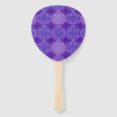 BLUME DES LEBENS - violettes Lila - Muster Fächer (Vorderseite)