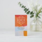 Blume des Lebens Visitenkarte (Stehend Vorderseite)