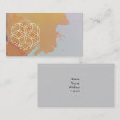 Blume des Lebens Visitenkarte (Vorne/Hinten)