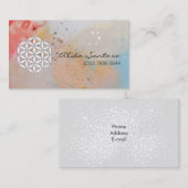 Blume des Lebens Visitenkarte (Vorne/Hinten)