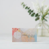 Blume des Lebens Visitenkarte (Stehend Vorderseite)