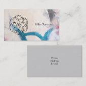 Blume des Lebens Visitenkarte (Vorne/Hinten)