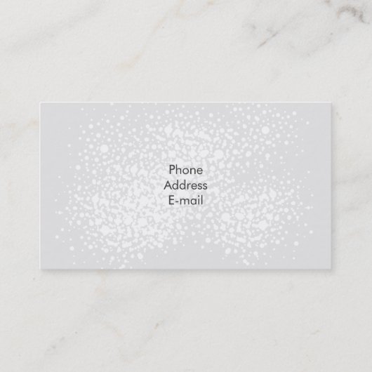 Blume des Lebens Visitenkarte (Rückseite)