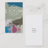 Blume des Lebens Visitenkarte (Vorne/Hinten)