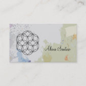 Blume des Lebens Visitenkarte (Vorderseite)