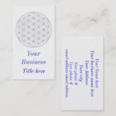 Blume des Lebens Visitenkarte (Vorne/Hinten)