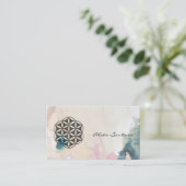 Blume des Lebens Visitenkarte (Stehend Vorderseite)