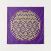 Blume des Lebens Wandteppich (Vorderseite (Horizontal))