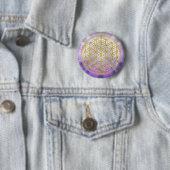 Blume des Lebens Yantra Button (Beispiel)