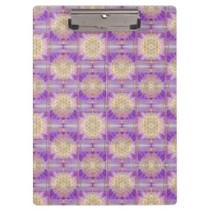 BLUME DES LEBENS - Yantra nahtloses Muster Klemmbrett