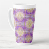 BLUME DES LEBENS - Yantra-nahtloses Muster Milchtasse (Linke Ecke)