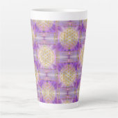 BLUME DES LEBENS - Yantra-nahtloses Muster Milchtasse (Vorderseite)