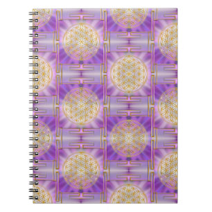 BLUME DES LEBENS - Yantra nahtloses Muster Notizblock