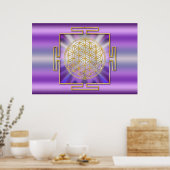 Blume des Lebens Yantra Poster (Küche)