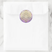 Blume des Lebens Yantra Runder Aufkleber (Tasche)