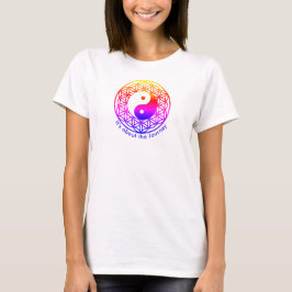 Blume des Lebens /yin-yang / Es geht um die Reise T-Shirt