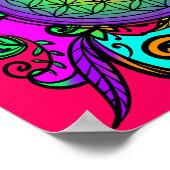 Blume des Lebens Zen Chakra Poster (Ecke)