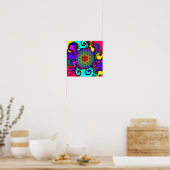 Blume des Lebens Zen Chakra Poster (Küche)