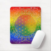Blume des Lebens - Ziergold Mousepad (Mit Mouse)