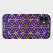 Blume des Lebens, zweifarbig Case-Mate iPhone Hülle (Rückseite (Horizontal))