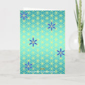 BLUME DES LEBENS - zyangelbes Muster Karte (Rückseite)