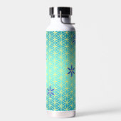 BLUME DES LEBENS - zyangelbes Muster Trinkflasche (Links)