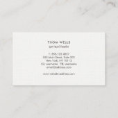 Blume des Lebensalters spiritueller Heiler Visitenkarte (Rückseite)