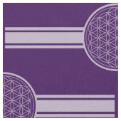 Blume des Lebensbanners weiß transparent Stoff (Nahaufnahme)